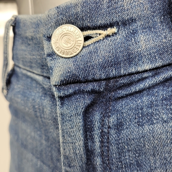 Mother The Looker Crop Gypsy Distressed With Frayed Ankless Size 25 - Picture 10 of 16